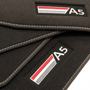 Alfombrillas Audi A5 8T3 Coupé (2007 - 2016) Velour logo