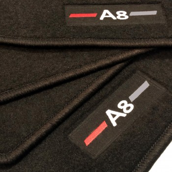 Alfombrillas Audi A8 D3/4E (2003-2010) a medida logo