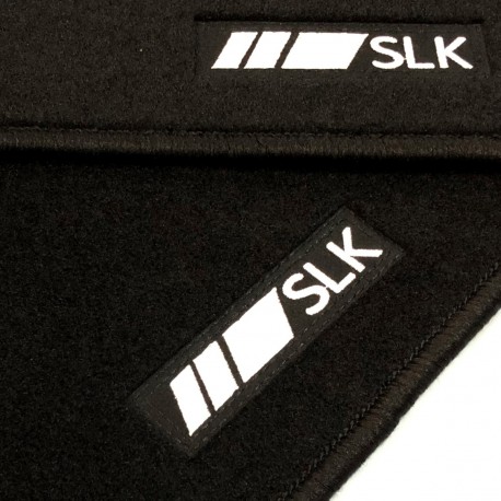 Alfombrillas Mercedes SLK R172 (2011 - actualidad) a medida logo
