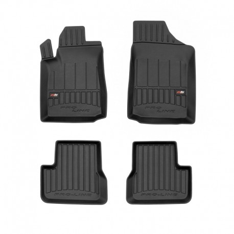 Alfombrillas tipo cubeta de goma Premium para Citroën C3 I hatchback (2002 - 2009)