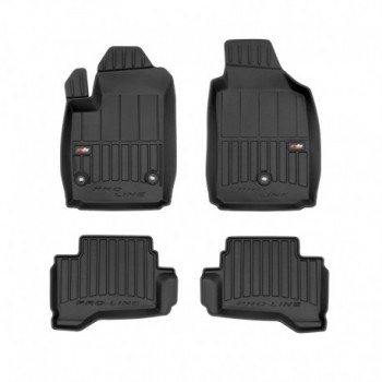 Alfombrillas tipo cubeta de goma Premium para Fiat 500e I hatchback (2015 - 2020)