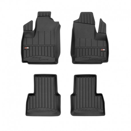 Alfombrillas Premium tipo cubeta de goma para Fiat Doblo I van (2000 - 2010)