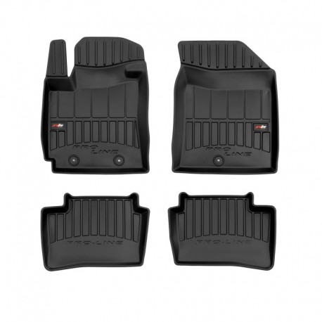 Alfombrillas 3D de goma Premium tipo cubeta para Hyundai i10 II hatchback (2013 - 2019)