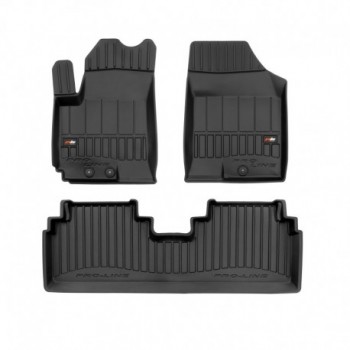 Alfombrillas tipo cubeta de goma Premium para Hyundai ix20 minivan (2010 - 2019)