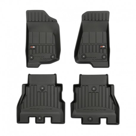 Alfombrillas Premium tipo cubeta de goma para Jeep Wrangler IV suv (2017 - )