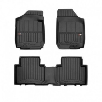 Alfombrillas tipo cubeta de goma Premium para Kia Carens III minivan (2006 - 2013)