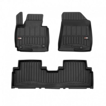 Alfombrillas 3D de goma Premium tipo cubeta para Kia Carens IV minivan (2013 - 2019)