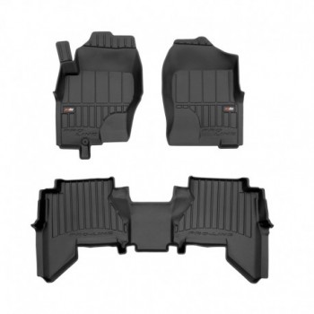 Alfombrillas 3D de goma Premium tipo cubeta para Nissan Pathfinder III suv (2005 - 2014)