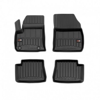 Alfombrillas Premium tipo cubeta de goma para Peugeot e-208 hatchback (2019 - ) ELÉCTRICO