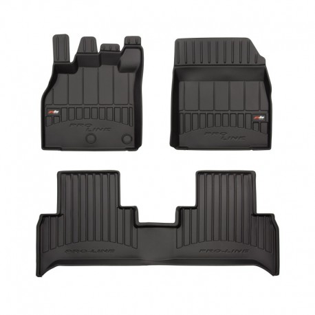 Alfombrillas 3D de goma Premium tipo cubeta para Renault Grand Scenic II minivan (2009 - 2016)