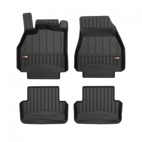 Alfombrillas 3D de goma Premium tipo cubeta para Renault Megane II (2002 - 2008)