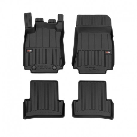 Alfombrillas 3D de goma Premium tipo cubeta para Renault Modus minivan (2004 - 2012)