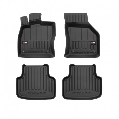 Alfombrillas 3D de goma Premium tipo cubeta para Skoda Octavia III (2012 - 2019)