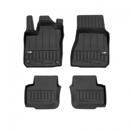 Alfombrillas Premium tipo cubeta de goma para Smart Forfour II hatchback (2014 - 2020)