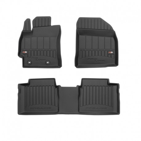 Alfombrillas 3D fabricadas en goma Premium para Toyota Corolla XI (2013 - 2019)
