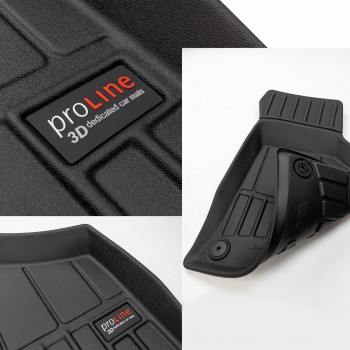 Alfombrillas 3D de goma Premium tipo cubeta para Audi e-Tron GT sedan (2020 - )