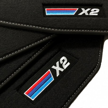 Alfombrillas Velour Logo para BMW X2 U10 (2024-)