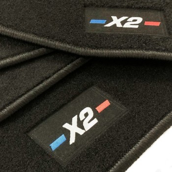 Alfombrillas BMW X2 F39 (2018-2023) a medida con logo bordado