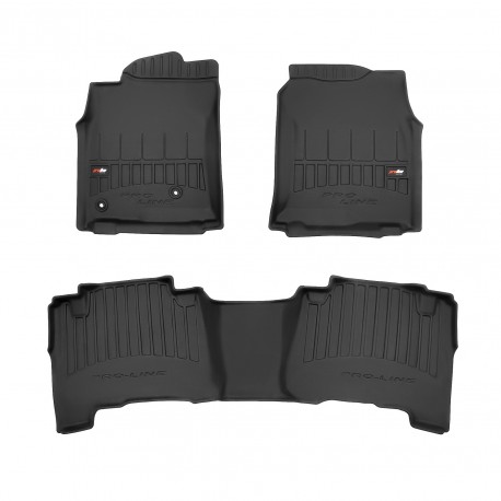 Alfombrillas 3D de goma para Toyota Land Cruiser 120 Largo - ProLine®