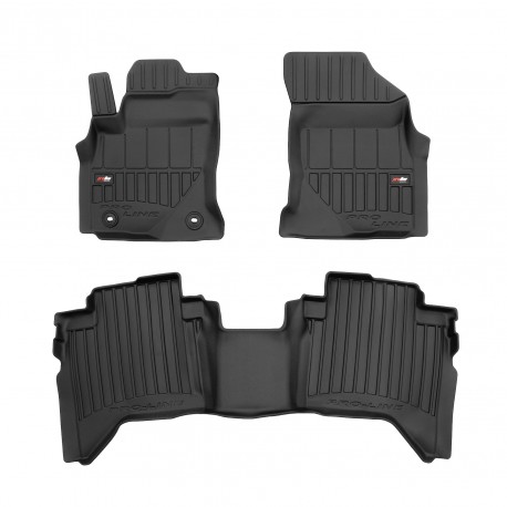 Alfombrillas 3D de goma para Toyota Hilux cabina doble 2018-actualidad - ProLine®