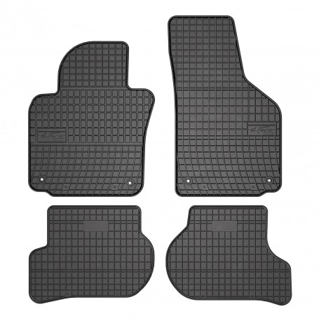 Alfombrillas de fieltro adecuadas para Seat Leon II (2005-2012) - alfombras  para coche - color negro